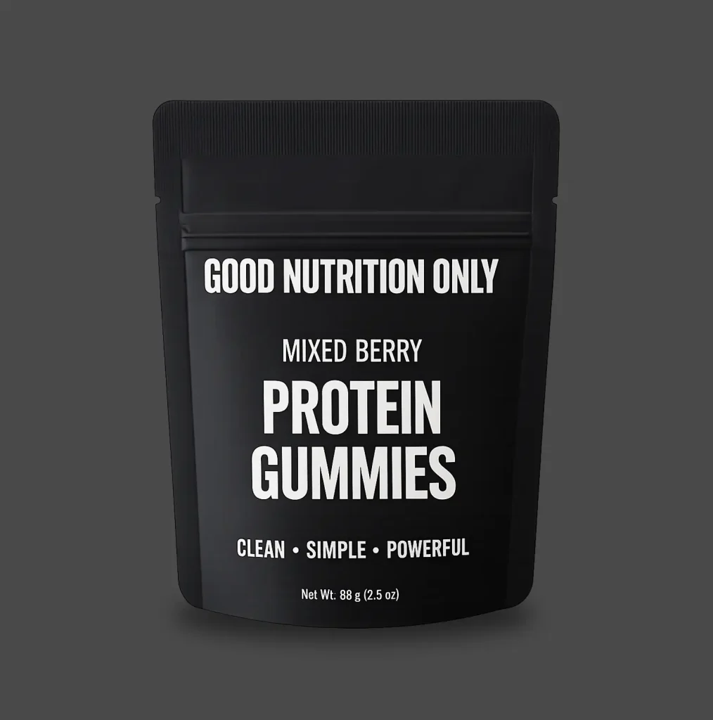 Good Nutrition Only Mixed Berry Protein Gummies jar